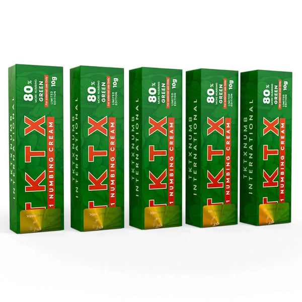 TKTX Betäubungscreme – Grün 80 % (5er-Pack)