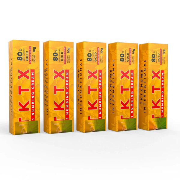 TKTX Betäubungscreme – Gold 80 % (5er-Pack)